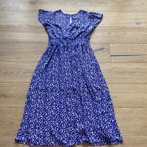 Sienna Sky Royal Blue Floral Maxi Dress